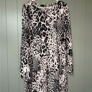 Sunday Morning Boutique Animal Print Long Sleeve Dress Size 1XL / 1X